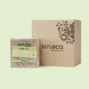 North River Moka ongebleekte eco servetten (4 stuks)