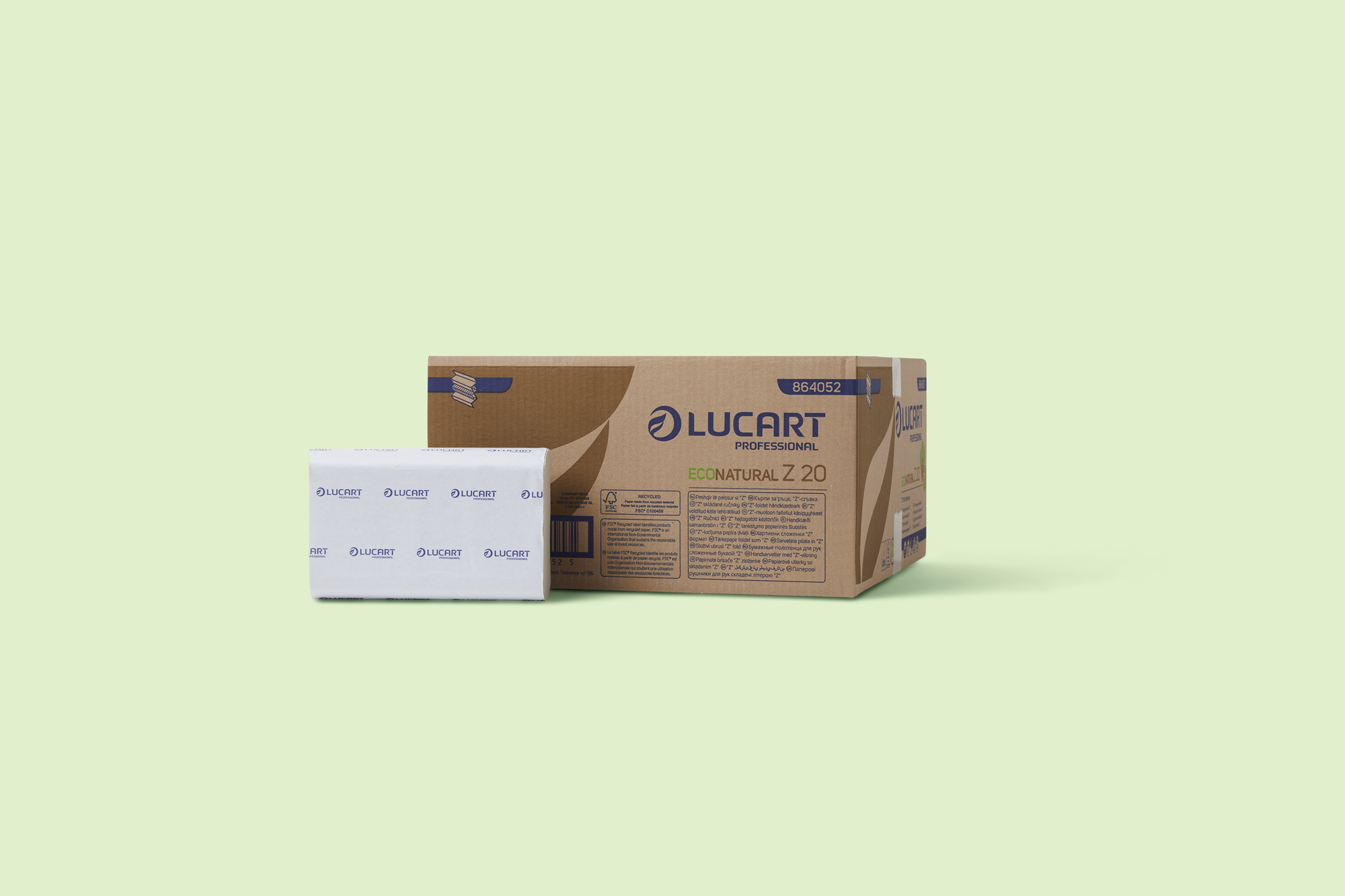 Lucart Econaturel Z-gevouwen handdoekjes
