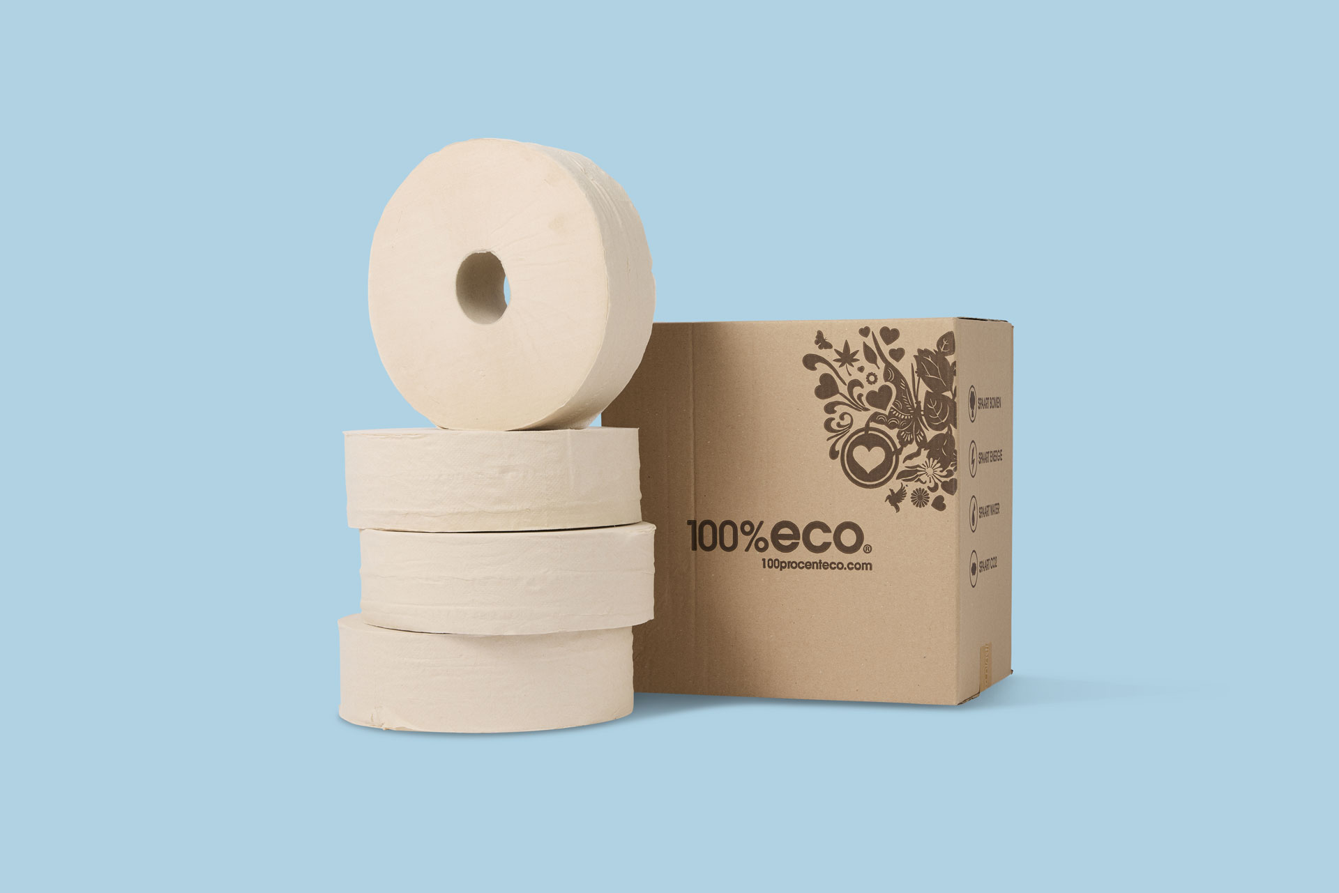 Lucart toiletpapier ongebleekt jumborollen